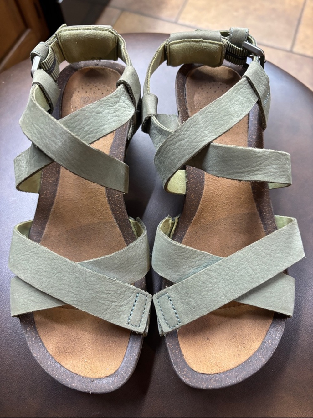 Women's teva green sandals